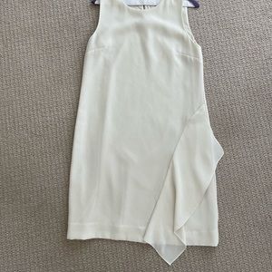 DVF white silk sheath dress